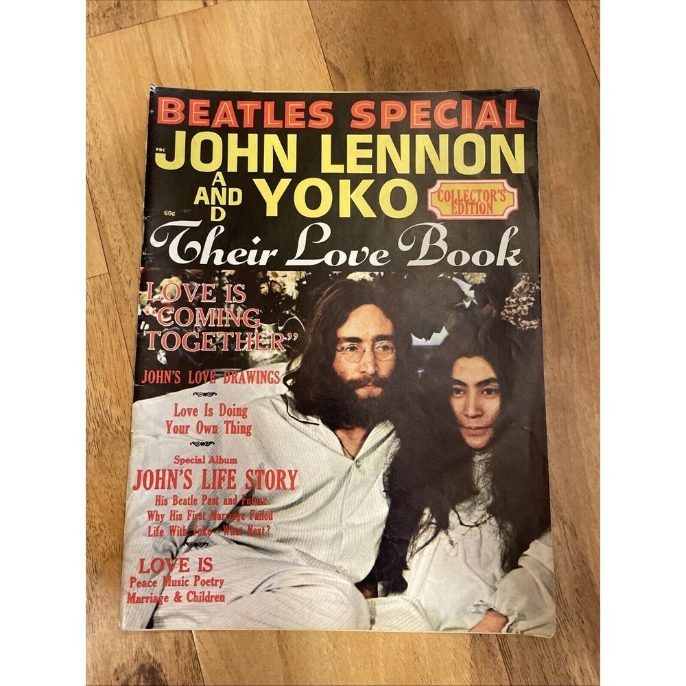 JOHN LENNON YOKO ONO MEGA RARE 1970 COLLECTOR'S EDITION LOVE BOOK BEATLES